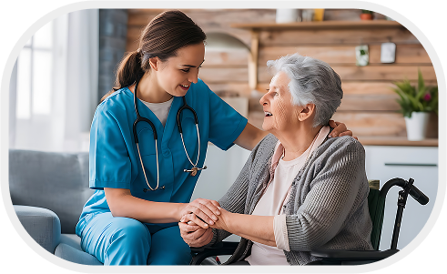 physical-therapist-helping-senior-woman-doing-exercises-with-resistance-band-home